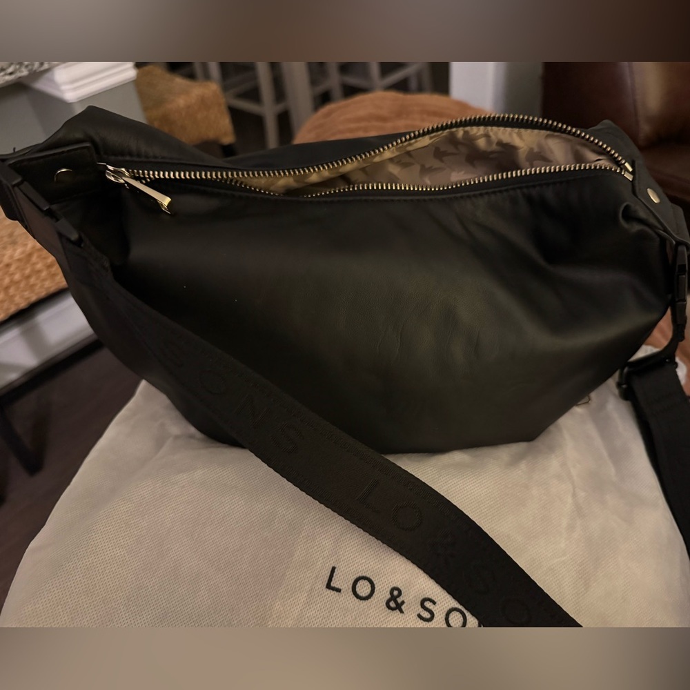 Lo and Sons Aoyama Bag, sheepskin leather, versatile crossbody/shoulder bag
